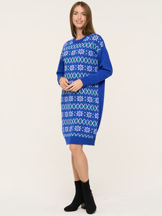 Платье женское VAY 5232-2498 синее 48 RU