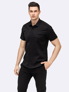 Рубашка мужская Simple RH черная 46 RU