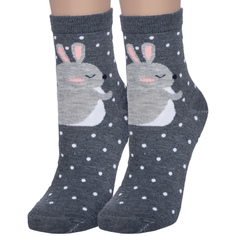 Комплект носков женских Hobby Line 2-3Д5 серых 36-40