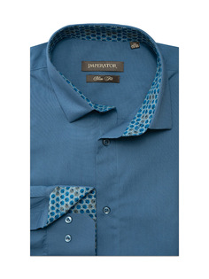Рубашка мужская Imperator Flint-C sl. синяя 42/170-178