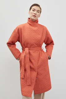 Пальто женское Finn Flare FBD11055 оранжевое XS