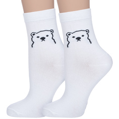 Комплект носков женских Hobby Line 2-282 белых 36-40