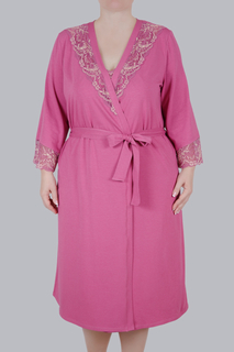 Халат женский Литвин 0295 розовый 5XL