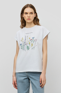 Футболка женская Baon B2323065 белая 2XL