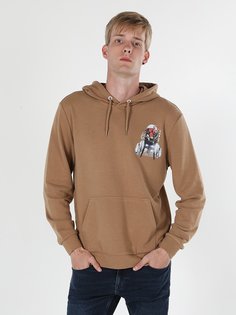 Худи мужское Colins CL1060037_Q1.V1 бежевое XL