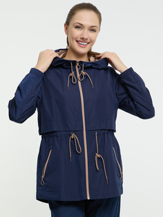 Ветровка женская oodji 10303063-1 синяя 38 EU
