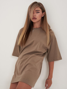Футболка женская Little Secret uz300134 коричневая ONE SIZE