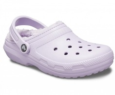 Шлепанцы унисекс Crocs Classic Lined Clog 203591-50P розовые 34 RU; 35 RU