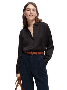Рубашка женская Scotch & Soda 168824/5122 черная L