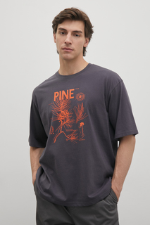 Футболка мужская Finn Flare FSD21054-1P серая L