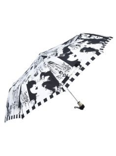 Зонт женский ZEST 53616 бело-черный