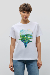 Футболка женская Baon B2323077 белая XS