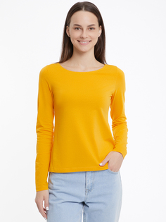 Лонгслив женский oodji 24201007B желтый 2XL