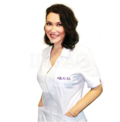 Халат медицинский женский Aravia Professional полуприлегающий белый 40/42