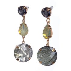 Серьги из бижутерного сплава с swarovski Moon Paris ML-23.03-053