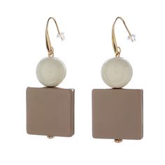 Серьги из бижутерного сплава с акрилом Moon Paris ML-23.03-009