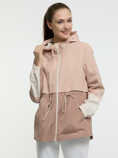 Ветровка женская oodji 10303063 бежевая 38 EU