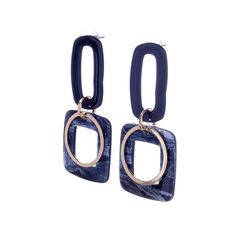 Серьги из бижутерного сплава с акрилом Moon Paris ML-22.10-020