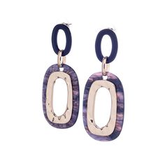 Серьги из бижутерного сплава с акрилом Moon Paris ML-22.10-022