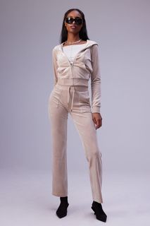 Брюки женские Juicy Couture JCAP180/116 бежевые 50 RU