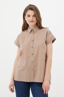 Рубашка женская Finn Flare FSC110220R коричневая L