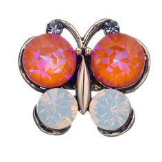 Брошь из бижутерного сплава с swarovski Moon Paris MoS-23.04-011