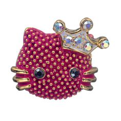 Брошь из бижутерного сплава с swarovski Moon Paris MoS-23.04-008