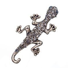 Брошь из бижутерного сплава с swarovski Moon Paris MoS-23.04-014