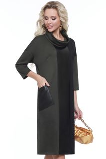 Платье женское DSTrend Модное увлечение зеленое 46