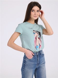 Футболка женская Апрель 1ЖДФК2657001 зеленая 88/164