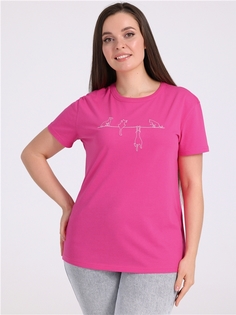 Футболка женская Апрель 1ЖДФК4256001 розовая 120/164
