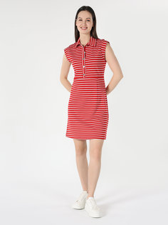 Платье женское Colins CL1063332_Q1.V1 красное XS
