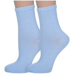 Комплект носков женских Hobby Line 2-339 голубых 36-40