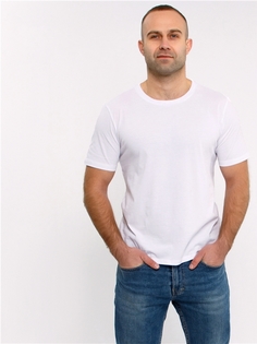 Футболка мужская Апрель 1МДФК3753001 белая 108/176