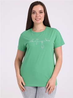 Футболка женская Апрель 1ЖДФК3793001 зеленая 112/164