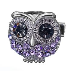 Брошь из бижутерного сплава с swarovski Moon Paris MoS-23.04-017