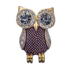 Брошь из бижутерного сплава с swarovski Moon Paris MoS-23.04-007