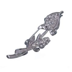 Брошь из бижутерного сплава с swarovski Moon Paris MoS-23.04-015