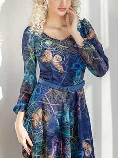 Платье женское Olivegrey Pl000906V(ariella) синее 44 RU