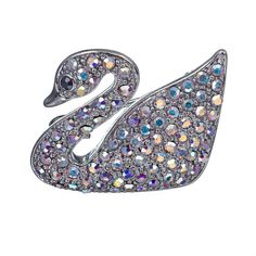 Брошь из бижутерного сплава с swarovski Moon Paris MoS-23.04-004