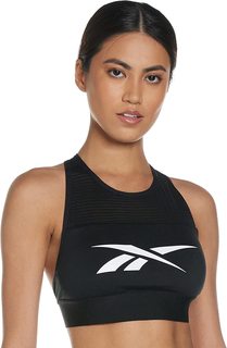 Топ спортивный Reebok для женщин, GM9087, Black, XS