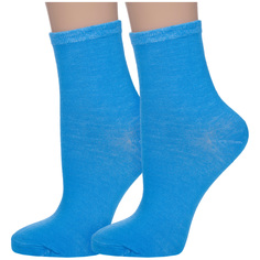 Комплект носков женских Hobby Line 2-339 голубых 36-40