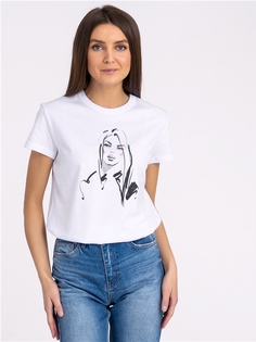 Футболка женская Апрель 1ЖДФК2657001 белая 88/164
