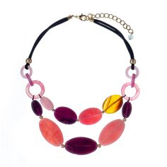 Колье из бижутерного сплава с акрилом 60 см Moon Paris ML-23.03-0311