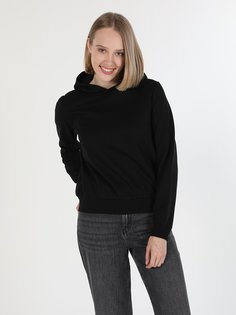 Худи женское Colins CL1055506_Q1.V1 черное L Colins