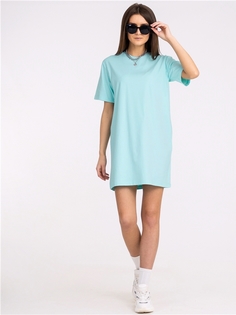 Платье женское Апрель 1ЖПК3857804 голубое 96-100/164