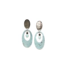 Серьги из бижутерного сплава с амазонитом Nature Bijoux NB23.1-12-78343
