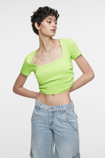 Футболка женская Befree 2321293457 зеленая XS