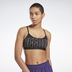 Топ Reebok Black для женщин, спортивный, GJ5681, размер L