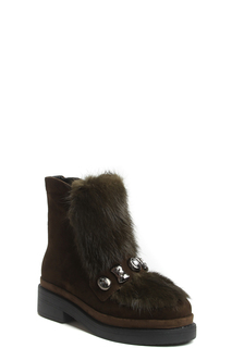 Ботинки женские Milana 1822463 зеленые 40 RU